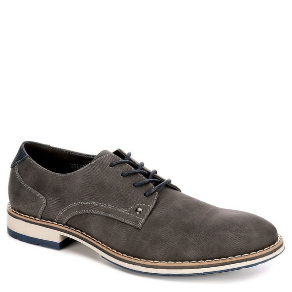Varese Mens Dillan Lace Up Oxford Shoes, Grey 9