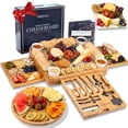 thumbnail image 1 of Varezza Extra Large Charcuterie Boards Gift Set - Marble Bamboo, 23 Accessories, Wedding Gifts, 1 of 7