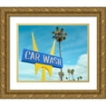 thumbnail image 1 of Vargas, Carlos 14x12 Gold Ornate Wood Framed with Double Matting Museum Art Print Titled - 5 Points Car wash, 1 of 4