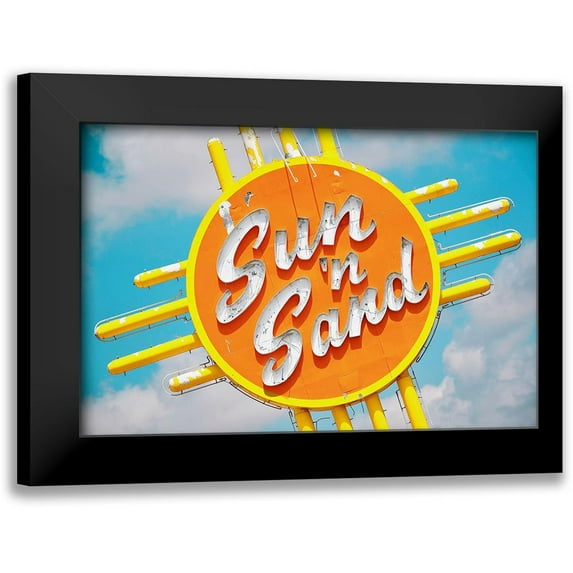 Vargas, Carlos 24x17 Black Modern Framed Museum Art Print Titled - Sun n Sand No. 2