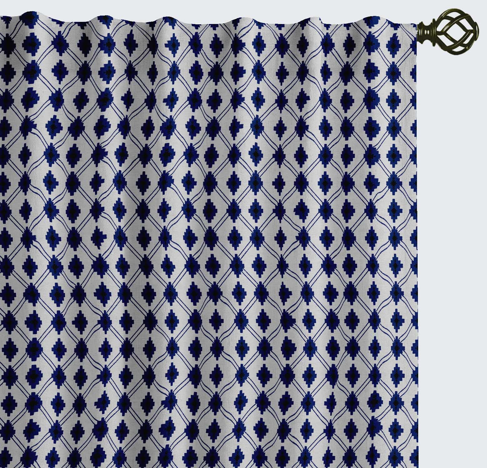 Vargottam Cotton Curtains for Windows - 3-in-1 Rod Pocket/Back Tab ...