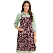 Vargottam Cotton Twill Cooking Apron with Pockets- Adjustable Neck Strap & Waist Ties- BBQ, Baking & Kitchen Unisex Apron