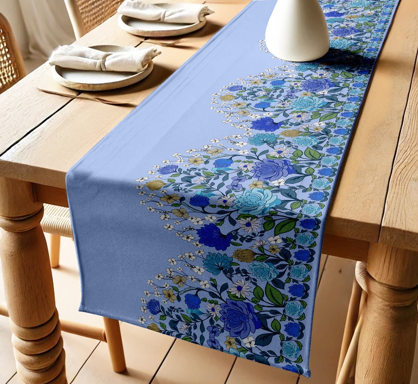 Vargottam Cotton Twill Table Runner -14 Wide, Dining Table Runner for ...