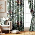 thumbnail image 1 of Vargottam Elegant Asian Pattern Curtains - Set of 2 Blackout Panels, 42 x 96 Inches - Noise Reducing & Energy-Efficient Room Darkening Window/Door Drapes for Modern Home Dcor- White, 1 of 9