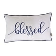 thumbnail image 1 of Vargottam Embroidered Blessed Lumbar Decorative Throw Pillow Cover Lumbar Pillow Cover Farmhouse 12x20 Inches, 1 of 8