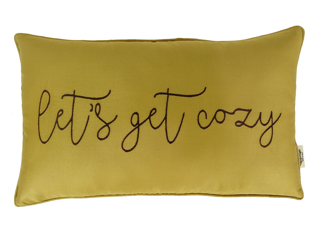 Let's get cozy pillow online