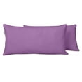 thumbnail image 1 of Vargottam Indoor/Outdoor Polyester Fabric Lumbar Pillow Cover, All-Weather Waterproof Rectangular Cushion Case for Patio Furniture,12" x 20"Set of 2-Lavender, 1 of 7