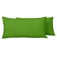 thumbnail image 1 of Vargottam Indoor/Outdoor Polyester Fabric Lumbar Pillow Cover, All-Weather Waterproof Rectangular Cushion Case for Patio Furniture,12" x 24"Set of 2-Green, 1 of 7