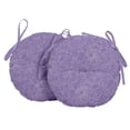 thumbnail image 1 of Vargottam Indoor/Outdoor Round Bistro Chair Cushions Block Print 15-Inch Bistro Chair Pads Waterproof Seat Chair Cushion For Home/Office- Set Of 2 (Dusty Violet), 1 of 7