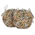 thumbnail image 1 of Vargottam Indoor/Outdoor Round Bistro Chair Cushions Block Print 15-Inch Bistro Chair Pads Waterproof Seat Chair Cushion For Home/Office- Set Of 2 (Peach), 1 of 7
