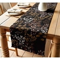 thumbnail image 1 of Vargottam Leaves Design Cotton Table Runner by Vargottam - Premium Twill Fabric - Decorative Table Linen for Kitchen, Dining, Coffee & Console Tables - Multiple Lengths Available, 1 of 6