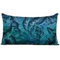 thumbnail image 1 of Vargottam Lumbar Pillow Cover - Decorative Pillow Covers 20x12 Inches, Printed Teal Blue Theme Pillowcase, Decorative Lumbar Cushion Covers, 1 of 4