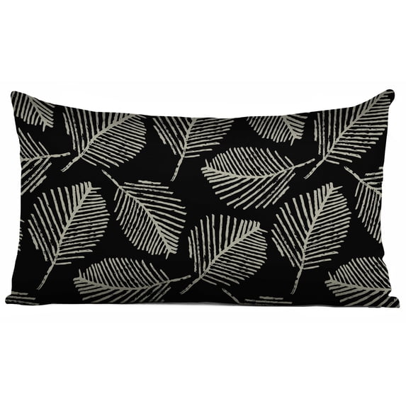 Vargottam Lumbar Pillow Cover - Decorative Pillow Covers20x12 Inches,PrintedWhite & BlackThemePillowcase, DecorativeLumbarCushionCovers