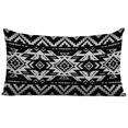 thumbnail image 1 of Vargottam Lumbar Pillow Cover - Decorative Pillow Covers20x12 Inches,PrintedWhite & BlackThemePillowcase, DecorativeLumbarCushionCovers, 1 of 4