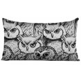 thumbnail image 1 of Vargottam Lumbar Pillow Cover - Decorative Pillow Covers24x12 Inches,PrintedWhite & BlackThemePillowcase, DecorativeLumbarCushionCovers, 1 of 4