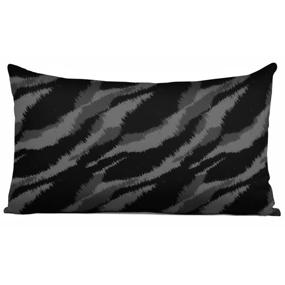 Vargottam Lumbar Pillow Cover - Decorative Pillow Covers24x12 Inches,PrintedWhite & BlackThemePillowcase, DecorativeLumbarCushionCovers