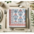 thumbnail image 1 of Vargottam Luxury Cotton Twill Napkins - Set of 12, 20-Inch Block Print, Premium Thick Cloth Napkins for Elegant Dining & Special Occasions - Soft, Absorbent & Machine Washable, 1 of 8