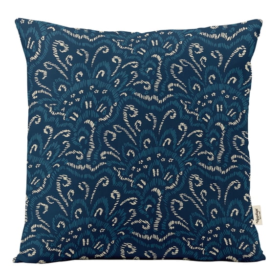 Vargottam Luxury- Printed Blue Theme Cushion Covers Decorative Pillow Covers Square Throw Pillowcase -24x24 Inches