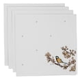 thumbnail image 1 of Vargottam Napkins BirdPrint, DinnerNapkins , 100 % Cotton, Set of 4 ReusableNapkins Set, Size 20X20 Inch,White6,OversizedClothNapkins, 1 of 8