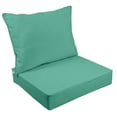 thumbnail image 1 of Vargottam Outdoor Deep Seat Patio Cushions Set 2pcs Seat Set All Weather Replacement Cushion Patio Seat And Back Cushion Set 25"x25"x5" Inches-Aquamarine Green, 1 of 9