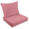 thumbnail image 1 of Vargottam Outdoor Deep Seat Patio Cushions Set 2pcs Seat Set All Weather Replacement Cushion Patio Seat And Back Cushion Set 25"x25"x5" Inches-Pink, 1 of 9