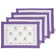 thumbnail image 1 of Vargottam Placemats- Placemat For Dining Table, Set Of 4- Printed & Reversible CottonNapkin-IndoorPlacematsFor Home & Kitchen Dining Table- Asian (Purple), 1 of 5