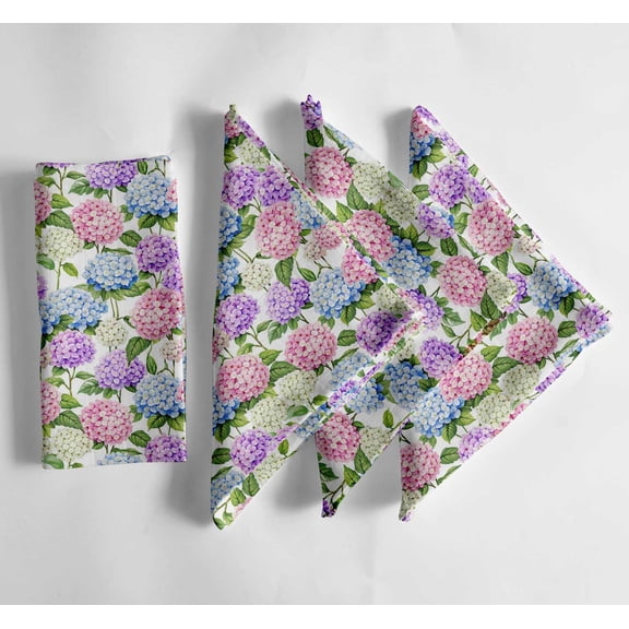 Vargottam Premium Cotton Muslin Napkins - Set of 12, 20-Inch Floral Pattern, Soft and Absorbent Cloth Napkins for Dining, Decor, Weddings, and Special Occasions - Machine Washable, Table Linens