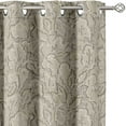 thumbnail image 1 of Vargottam Printed Blackout Curtains - Green Marble Texture Design, Set of 2 Panels, 52 x 96 Inches - Room Darkening, Thermal Insulated Window/Door Drapes with Grommets, 1 of 9