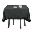 thumbnail image 1 of Vargottam Ruffle Tablecloth Rectangular Tabletop Covers Kitchen Dining Table Cloth Party Decoration Cotton Table Cover,Gray,54 x 72 Inches, 1 of 7