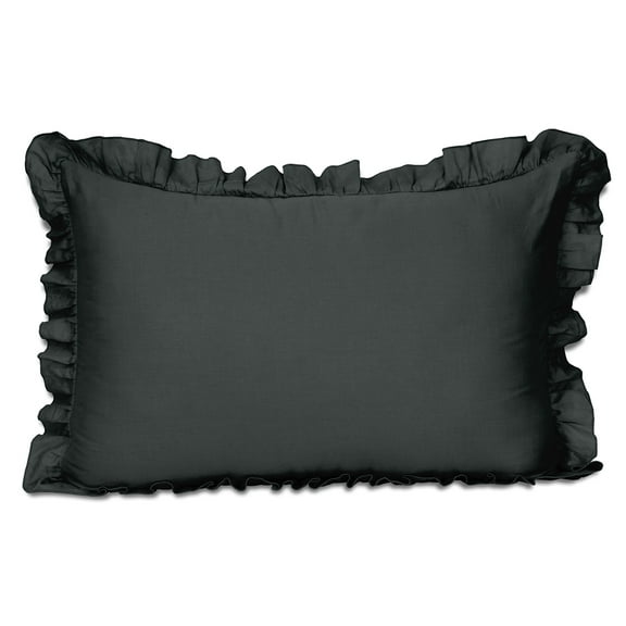 Vargottam Ruffled Pillow Sham Standard 26x20 Cotton Frill Pillow Cases Shabby Chic Farmhouse Decor Pillowcase