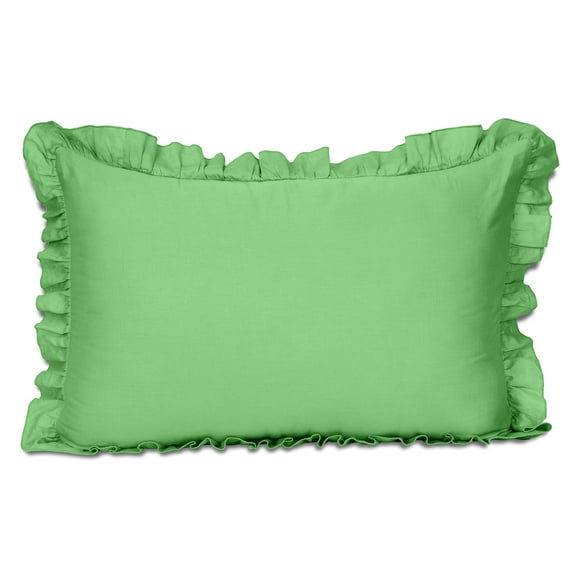 Vargottam Ruffled Pillow Sham Standard 26x20 Cotton Frill Pillow Cases Shabby Chic Farmhouse Decor Pillowcase