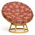 thumbnail image 1 of Vargottam Waterproof Papasan Cushion Cover - 55 Inch Round Chair Slipcover with 8 Secure Ties - Outdoor/Indoor Use - Floral Design, 1 of 7