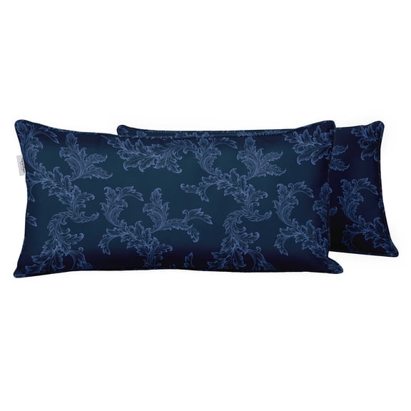 VargottamIndoor/OutdoorPolyester FabricLumbarPillowCover,All-Weather Waterproof Rectangular Cushion Case for Patio Furniture,12" x 20"Set of 2 -Abstracts-52