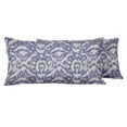 thumbnail image 1 of VargottamIndoor/OutdoorPolyester FabricLumbarPillowCover,All-Weather Waterproof Rectangular Cushion Case for Patio Furniture,12" x 24"Set of 2 -Ikat-33, 1 of 6