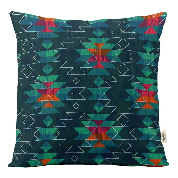 VargottamSquare Pillow Cover - Decorative Pillow Covers12x12 Inches,PrintedTeal BlueThemePillowcase, DecorativeSquareCushionCovers