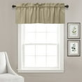 thumbnail image 1 of Vargottom Plain CottonValance, Decorative Window Rod PocketValanceHalf Drape For Kitchen Window 2 Panel,30x36 Inches, Cream, 1 of 7