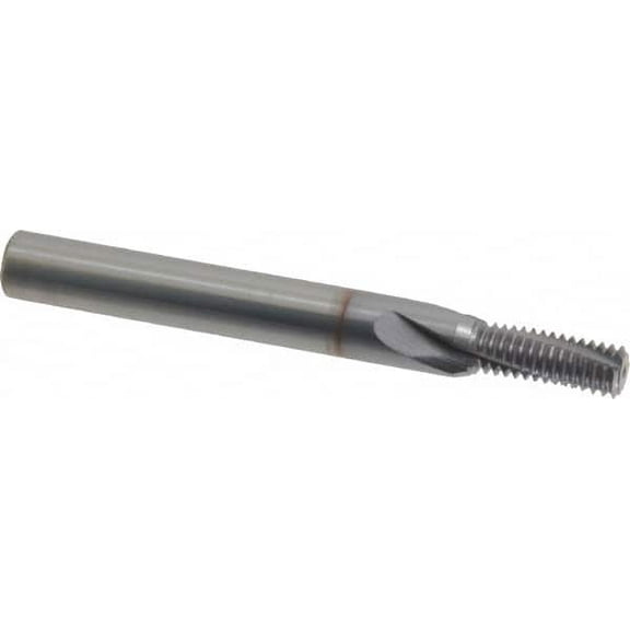 Vargus Internal 28 TPI 1/4" Shank 3-Flute RH Solid Carbide Helical Flute Thread Mill