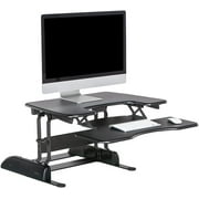 Vari 30" VariDesk ProPlus Two-Tier Height Adjustable Standing Desk Converter & Monitor Riser, Black