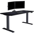 thumbnail image 1 of Vari 60” x 24" VariDesk Electric Height Adjustable Standing Desk Computer Table, Black, 1 of 5