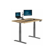 Vari ComfortEdge Electric Standing Stand Up Desk Ergonomic Work and Gaming Table, 48x30  Reclaimed Wood