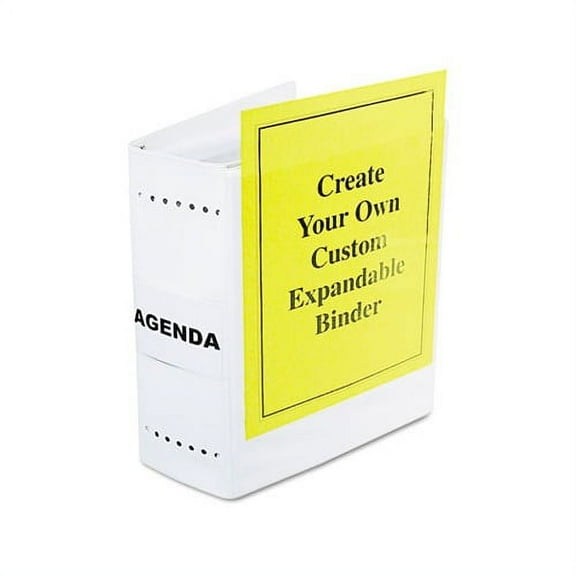 VariCap Expandable Binder 2 Posts, 6" Capacity, 11 x 8.5, White