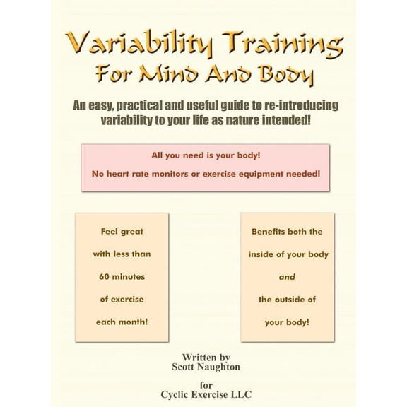 Variability Training For Mind And Body, (Paperback)