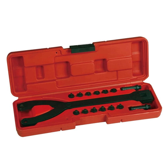 MOMOJIA 15Pc Adjustable Fan Clutch Pully Holder Wrench with Variable Spanner Wrench Pins