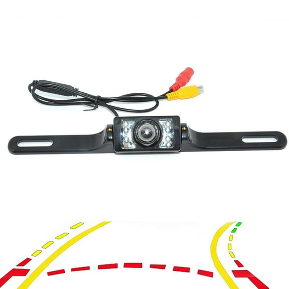 Variable Dynamic Trajectory Tracks Car Rear View Backup Camera For Universal Night Car CCD Rear View 7LED Camera