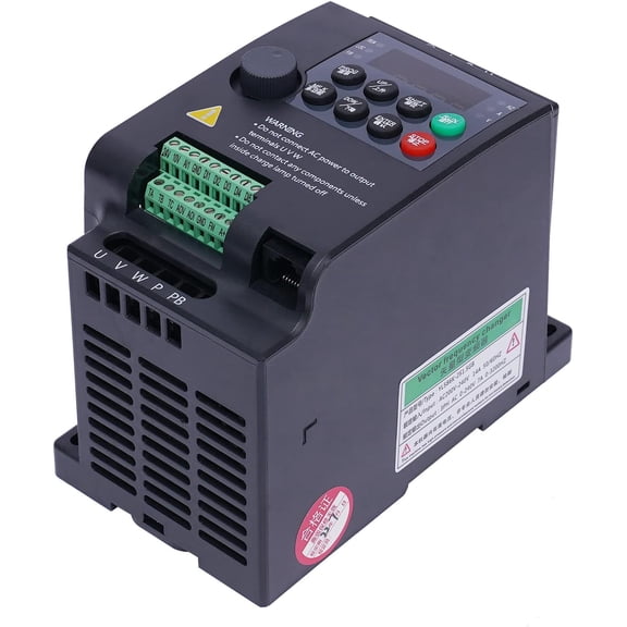 Variable Frequency Drive 220V/1500W/2HP VFD Inverter Frequency Converter Professional Speed Regulated Frequency Variator for Drill Press, CNC, HVAC Speed Control