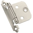 thumbnail image 1 of Amerock Self-Closing Overlay Hinge - Satin Nickel - 2 Pack, 1 of 1