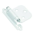 thumbnail image 1 of Variable Overlay Self-Closing, Face Mount White Hinge - 2 Pack, 1 of 2