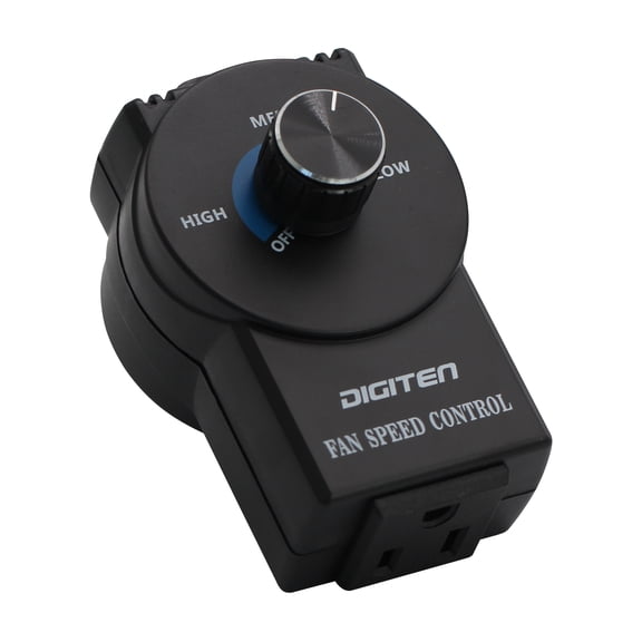 Variable Speed Controller, Fan Speed Controller, Cordless Vent Blower Speed Adjuster for Inline Duct Exhaust Fan, 350W Max, Plug-and-Play, Speed Governor for HVAC Hydroelectric Generator Controls