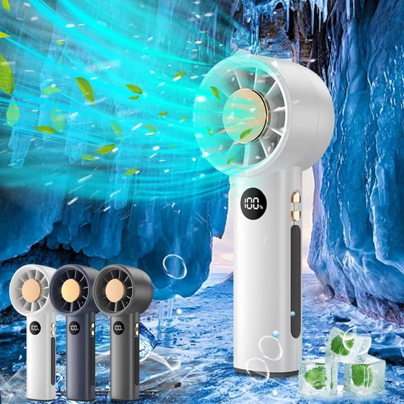 Variable Speed Handheld Fan 120 Speed Settings Rechargeable Mini Portable Fan Turbo Strong Wind Low Noise for Outdoor Travel Office by PALIFEUR