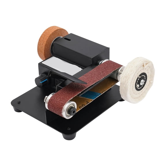 Variable Speed Mini Belt Sander Multi-Material Sanding System Grinder with Sanding Belt
